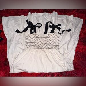 Trixxi Cream Dress with Black Label